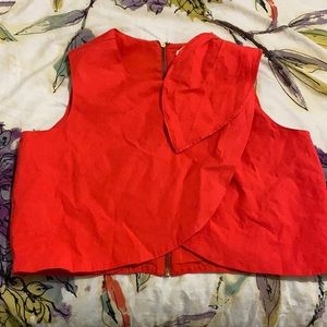 Karen Millen Orange crop top